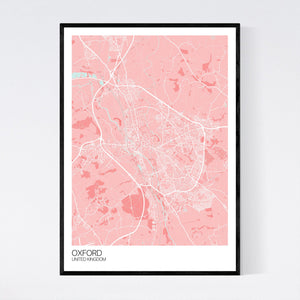 Oxford City Map Print