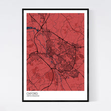 Load image into Gallery viewer, Oxford City Map Print