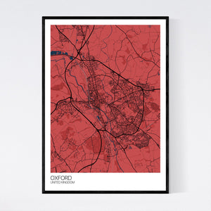 Oxford City Map Print