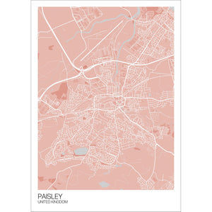 Map of Paisley, United Kingdom