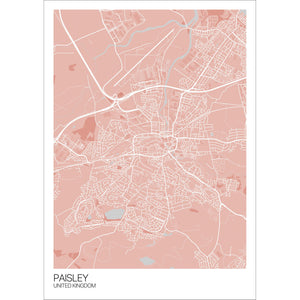 Map of Paisley, United Kingdom