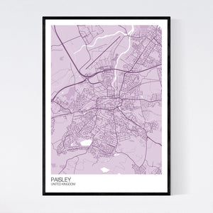 Paisley City Map Print