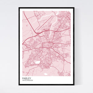 Paisley City Map Print