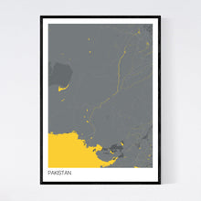 Load image into Gallery viewer, Pakistan Country Map Print