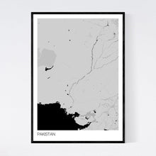 Load image into Gallery viewer, Pakistan Country Map Print