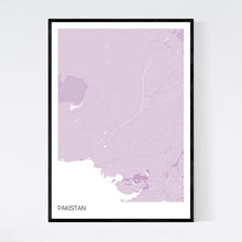 Load image into Gallery viewer, Pakistan Country Map Print