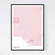 Load image into Gallery viewer, Pakistan Country Map Print