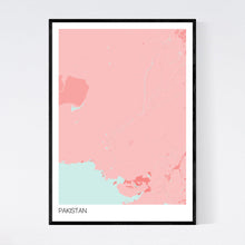 Load image into Gallery viewer, Pakistan Country Map Print