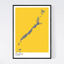 Load image into Gallery viewer, Palawan Island Map Print