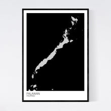 Load image into Gallery viewer, Palawan Island Map Print