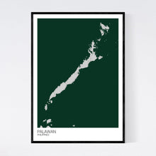 Load image into Gallery viewer, Palawan Island Map Print