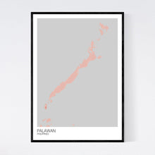 Load image into Gallery viewer, Palawan Island Map Print
