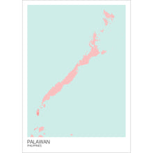 Load image into Gallery viewer, Map of Palawan, Philippines