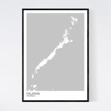 Load image into Gallery viewer, Palawan Island Map Print
