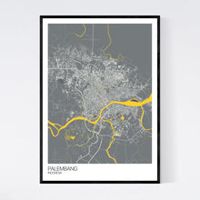 Load image into Gallery viewer, Palembang City Map Print