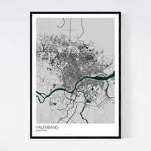 Load image into Gallery viewer, Palembang City Map Print