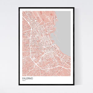 Palermo City Map Print