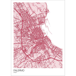Map of Palermo, Italy