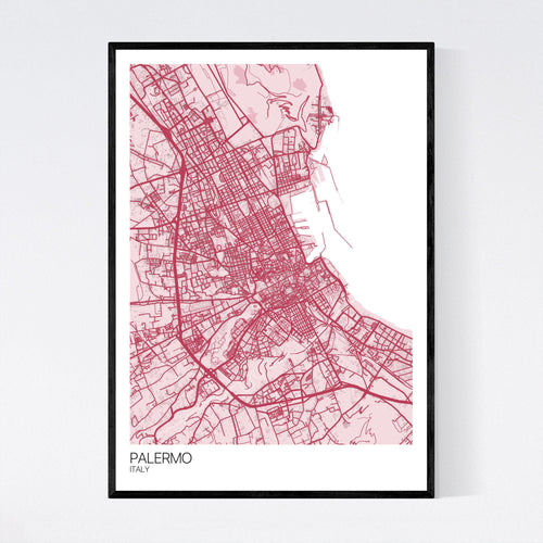 Map of Palermo, Italy