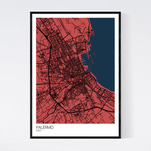 Palermo City Map Print