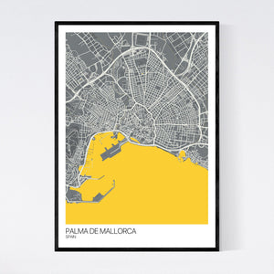 Palma de Mallorca City Map Print