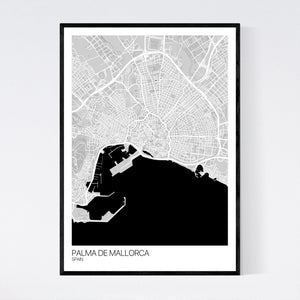 Palma de Mallorca City Map Print