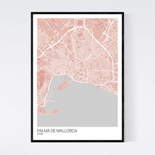 Load image into Gallery viewer, Palma de Mallorca City Map Print