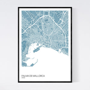 Palma de Mallorca City Map Print
