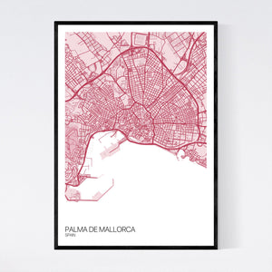 Palma de Mallorca City Map Print