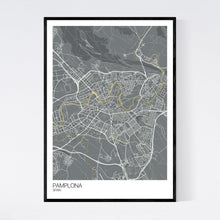 Load image into Gallery viewer, Pamplona City Map Print