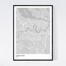 Load image into Gallery viewer, Pamplona City Map Print