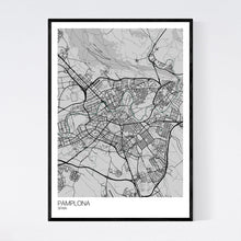 Load image into Gallery viewer, Pamplona City Map Print