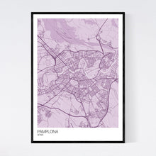 Load image into Gallery viewer, Pamplona City Map Print