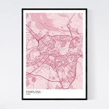 Load image into Gallery viewer, Pamplona City Map Print