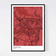 Load image into Gallery viewer, Pamplona City Map Print