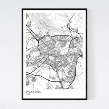 Load image into Gallery viewer, Pamplona City Map Print