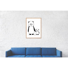 Load image into Gallery viewer, Pandas Little and Large Print