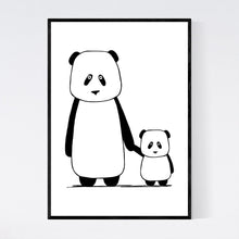 Load image into Gallery viewer, Pandas Little and Large Print