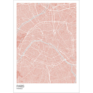 Map of Paris, France