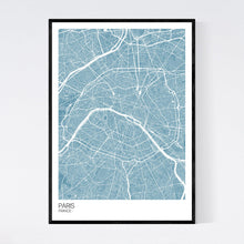 Load image into Gallery viewer, Paris City Map Print