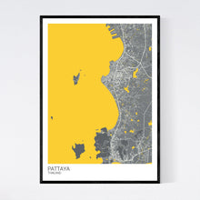 Load image into Gallery viewer, Map of Pattaya, Thailand