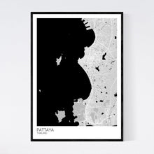 Load image into Gallery viewer, Pattaya City Map Print