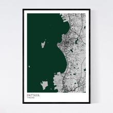 Load image into Gallery viewer, Pattaya City Map Print