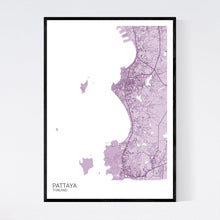 Load image into Gallery viewer, Pattaya City Map Print