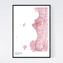 Load image into Gallery viewer, Pattaya City Map Print