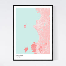 Load image into Gallery viewer, Pattaya City Map Print