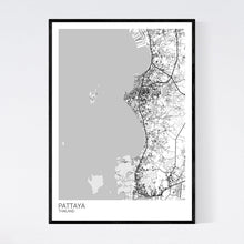 Load image into Gallery viewer, Pattaya City Map Print