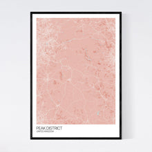Load image into Gallery viewer, Peak District Region Map Print