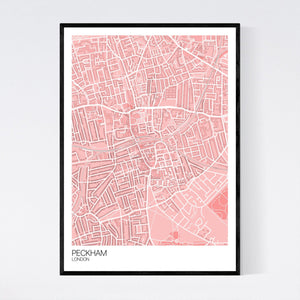 Peckham Neighbourhood Map Print