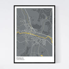 Load image into Gallery viewer, Peebles City Map Print